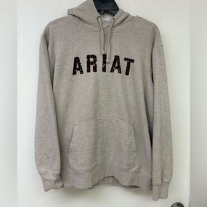 Ariat Heather Gray Pullover Hoodie Size XL